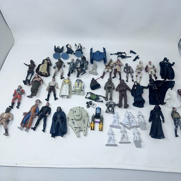Vintage Star Wars Figurines Lot 90s Kenner Hasbro Collectible Toys Action Figure - Picture 9 of 16